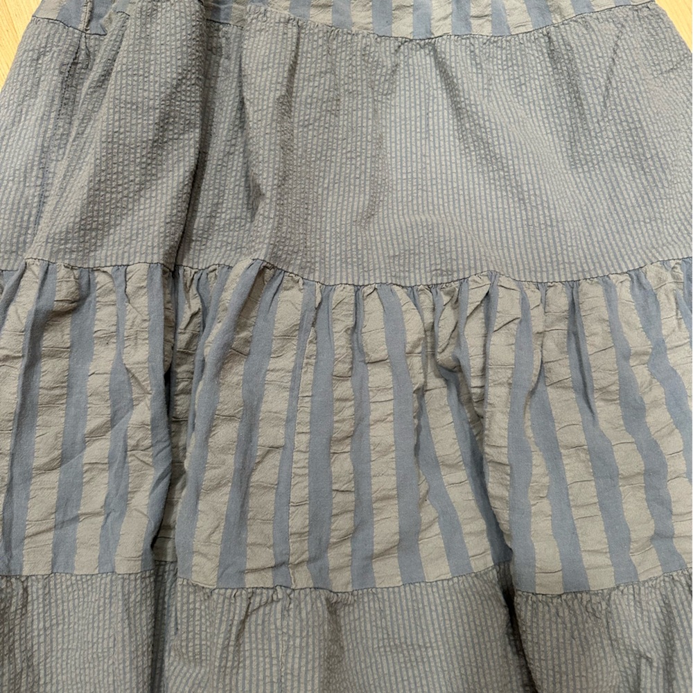 Anthropologie - Textured Gray Maxi Dress - Picture 5 of 9